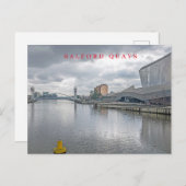 Manchesterview op Salford Quays op ansichtkaart Briefkaart (Voorkant / Achterkant)