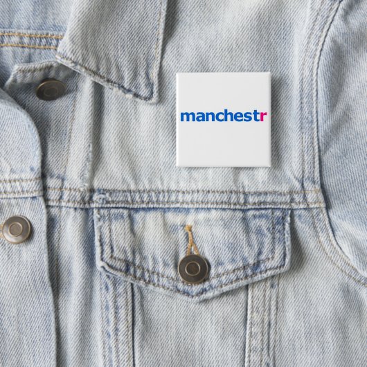 manchestr flickr vierkante button 5,1 cm (In situ)