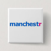 manchestr flickr vierkante button 5,1 cm (Voorkant)
