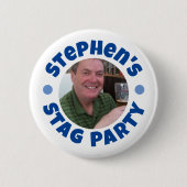 Manchetknopen met foto voor vrijgezellenfeest ronde button 5,7 cm (Voorkant)