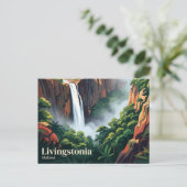 Manchewe-watervallen Malawi Briefkaart (Staand voorkant)