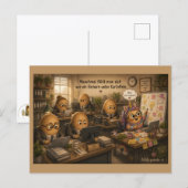 Manchmal fühlt man sich - Einhorn - Büro Briefkaart (Voorkant / Achterkant)