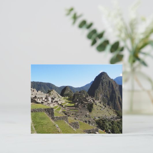 Manchu Picchu Briefkaart (Staand voorkant)