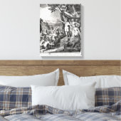 Manco Capac en zijn vrouw Canvas Afdruk (Insitu (Slaapkamer))