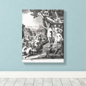 Manco Capac en zijn vrouw Canvas Afdruk (Insitu (Houten vloer))