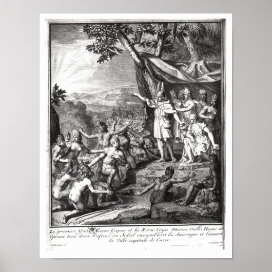 Manco Capac en zijn vrouw Poster (Voorkant)