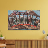 Mancos, Colorado - grote lettertjes Canvas Afdruk (Insitu (Woonkamer))