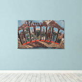 Mancos, Colorado - grote lettertjes Canvas Afdruk (Insitu (Houten vloer))