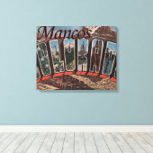 Mancos, Colorado - grote lettertjes Canvas Afdruk (Insitu (Houten vloer))