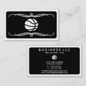 mand basketbal (aanpasbare kleuren) visitekaartje (Voorkant / Achterkant)