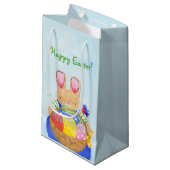 Mand Bunny Kleine Gift Bag Klein Cadeauzakje (Voorkant Gekanteld)