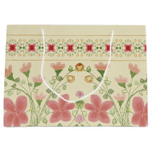 Mand- en roze Floral-kunst ontworpen