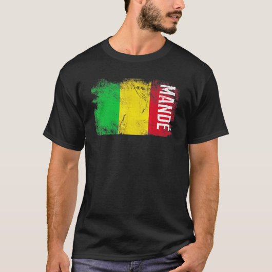 Mand Mali vlag voor Malinese Mannen Kinderen T-shirt (Voorkant)