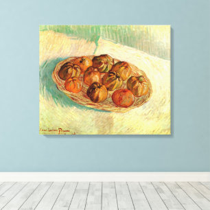 Mand met appels aan Pissarro door Vincent van Gogh Canvas Afdruk