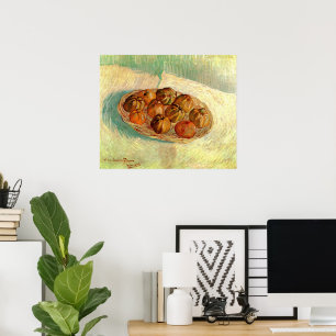 Mand met appels aan Pissarro door Vincent van Gogh Poster