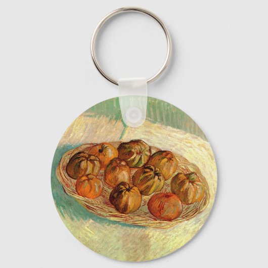 Mand met appels aan Pissarro door Vincent van Gogh Sleutelhanger (Voorkant)