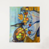 Mand met appels van Cezanne Wandkleed (Voorkant)