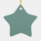 Mand met Breiwerk Keramisch Ornament (Achterkant)