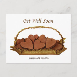 mand met chocoladeharten wordt snel beter briefkaart