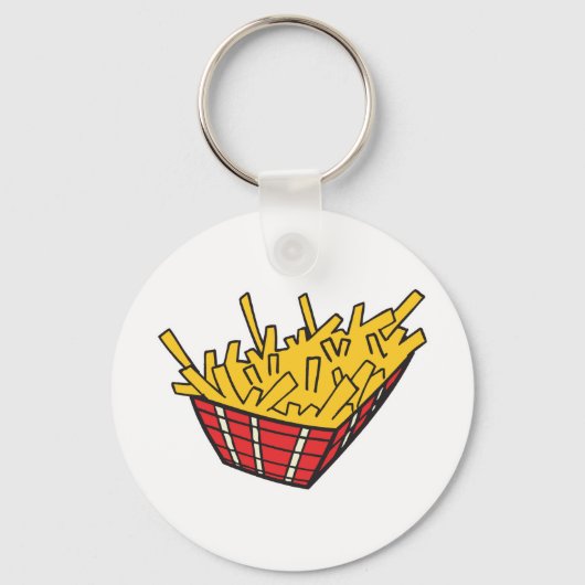 mand met frieten sleutelhanger (Voorkant)