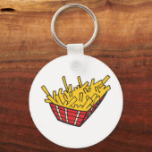 mand met frieten sleutelhanger (Voorkant)