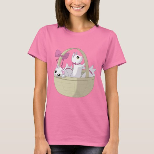 Mand met katjes t-shirt (Voorkant)