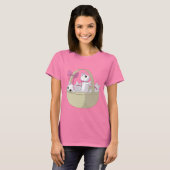 Mand met katjes t-shirt (Voorkant volledig)
