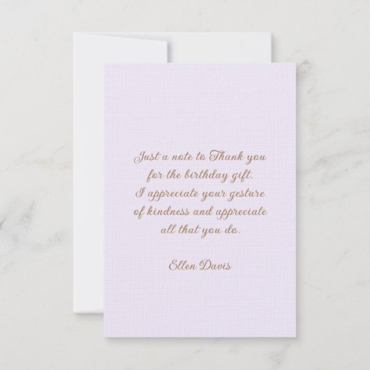 Mand met oude bloemen cadeau bedankkaart