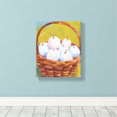 Mand met Pompoenen | Waterverf Herfst Canvas Afdruk (Insitu (Houten vloer))
