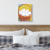 Mand met Pompoenen | Waterverf Herfst Canvas Afdruk (Insitu (Slaapkamer))