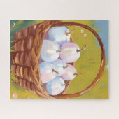 Mand met Pompoenen | Waterverf Herfst Legpuzzel (Horizontaal)
