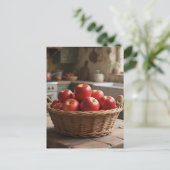 Mand met Rode Appels Briefkaart (Staand voorkant)