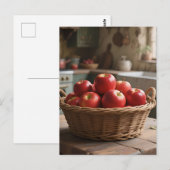 Mand met Rode Appels Briefkaart (Voorkant / Achterkant)
