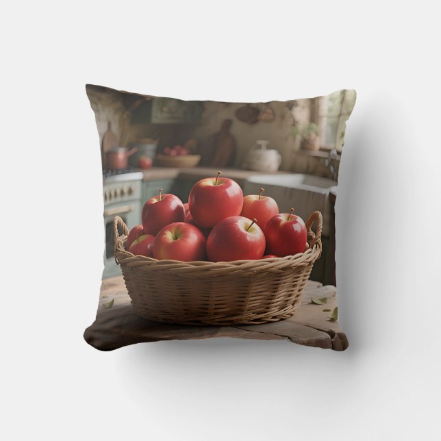 Mand met Rode Appels Kussen (Voorkant)