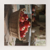 Mand met Rode Appels Legpuzzel (Horizontaal)