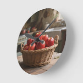 Mand met Rode Appels Ronde Klok (Hoek)