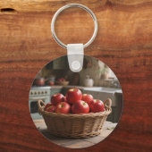 Mand met Rode Appels Sleutelhanger (Achterkant)