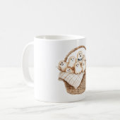 Mand met spoken Halloween Koffiemok (Voorkant links)