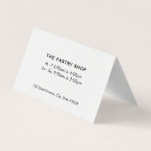 Mand met stokbroden | Chef Visitekaartje (Achterkant)