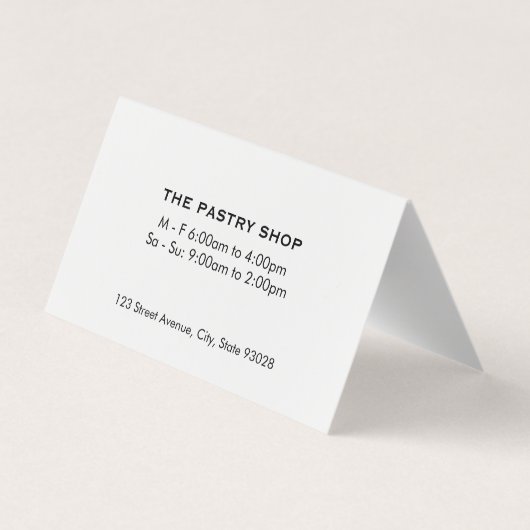 Mand met stokbroden | Chef Visitekaartje (Achterkant)