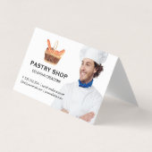 Mand met stokbroden | Chef Visitekaartje (Voorkant)