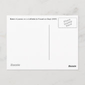 Mand met viooltjes Briefkaart (Achterkant)