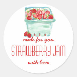 Mand van Aardbeien Jam Labels