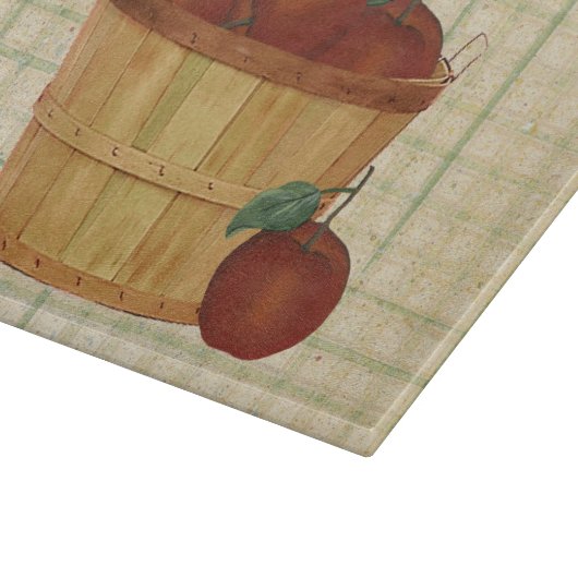 Mand van appels snijplank (Hoek)