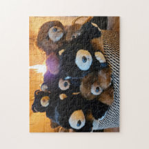 Mand van beren puzzel, 28 x 35,5 cm, 252 stukjes