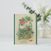  mand van bessen kerst briefkaart (Staand voorkant)