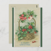  mand van bessen kerst briefkaart (Voorkant / Achterkant)