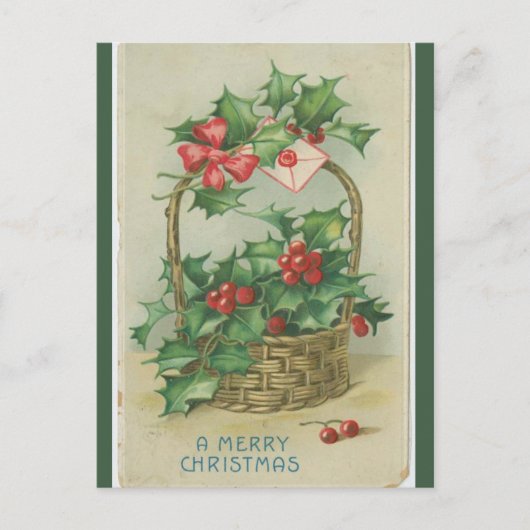  mand van bessen kerst briefkaart (Voorkant)