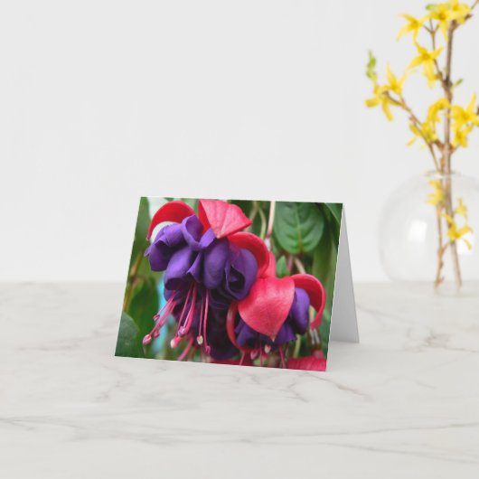 Mand van bloemen Notecard Kaart (Gele Bloem)