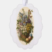  mand van bloemen papier Ornament Kaart (Links)